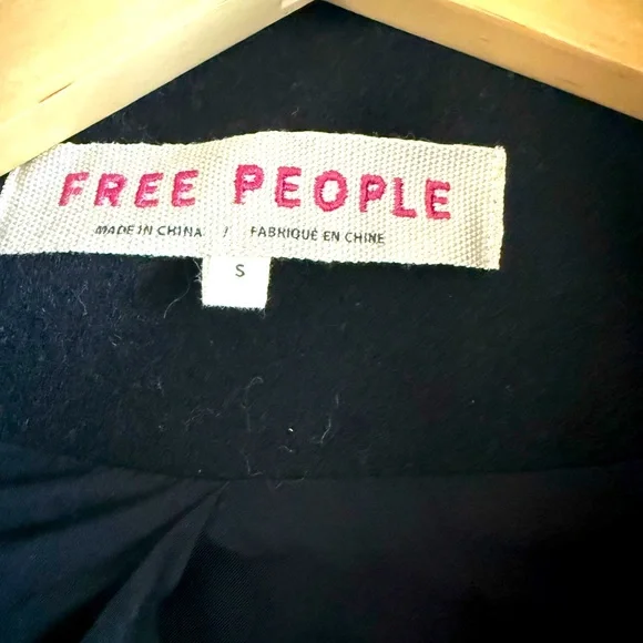 New🌟Free People Cecelia Peacoat - Classic Black-S